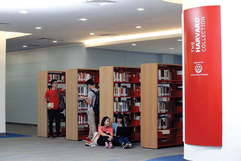 Library and study spaces at Le Cordon Bleu Malaysia (Sunway)