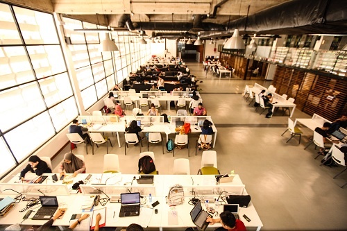 Universiti Malaya main library and study areas